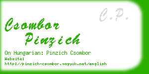 csombor pinzich business card